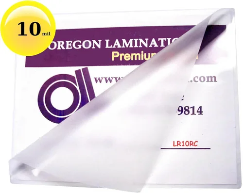 Vista 2 de Oregon Lamination Bolsas de laminación activadas por calor de 10 mil 9 pulgadas x 11-1/2 pulgadas [Paquete de 50] 9.016 in x 11.496 in x 250 micras