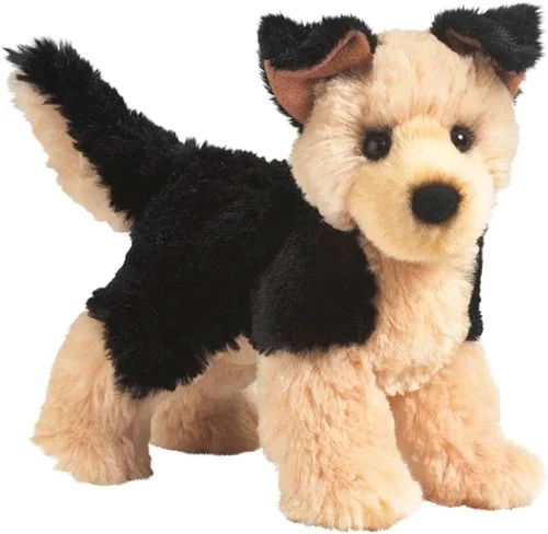 Vista 2 de Douglas Sheba - Peluche de perro pastor alemán 8 pulgadas de largo