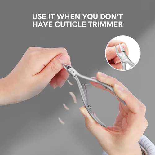 Vista 5 de Cortaúñas encarnadas, cuchillas rectas para cortaúñas de pies, acero inoxidable Wide Jaw Sharp Pointed Tip, Toenail Clippers, for Thick Nails