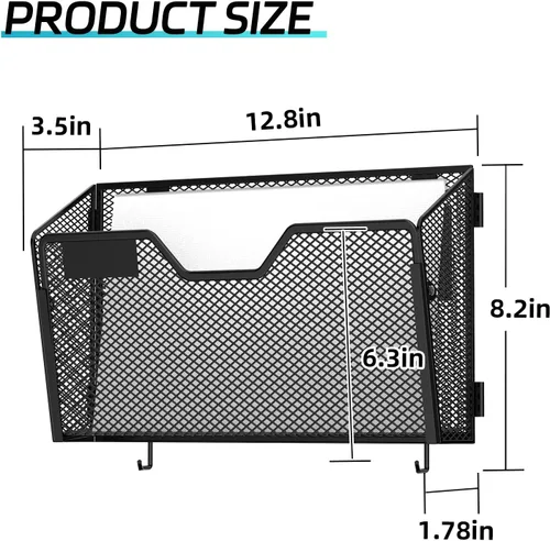Vista 3 de SUPEASY Paquete de 6 soportes para archivos de pared y organizador