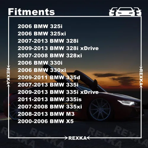 Vista 2 de Rexka 15 Uds. Moldura interior Retenedor de puerta de moldura de acabado Clips E46 E90 E91 X5 Compatible con BMW 320i 323i 325i 328i 330i M3 X5 E53