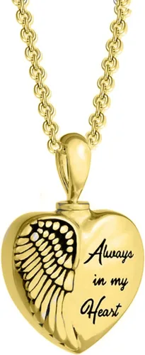 Vista 6 de Collar de urna de corazón de oro macizo para cenizas, collar de urna de cremación personalizada de oro real de 10 quilates, 14 quilates y 18