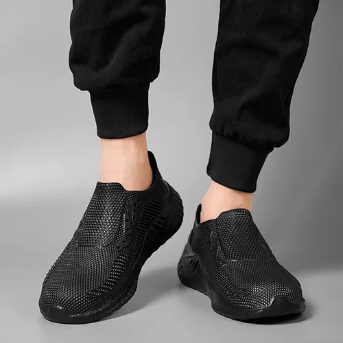 Vista 2 de Zuecos profesionales de chef para hombre, antideslizantes, resistentes al agua, para servicio de alimentos, trabajo, zapatos cómodos y casuales