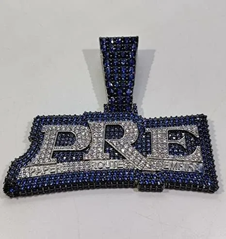 Vista 3 de DTJEWELS - Juego de puntas de corte redondo de 3.00 quilates con diamantes y zafiro azul para hombre, con nombre personalizado, plata de ley 925