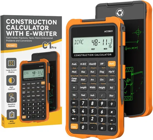 Vista 8 de ROATEE Funda protectora y bloc de notas para calculadora de construcción
