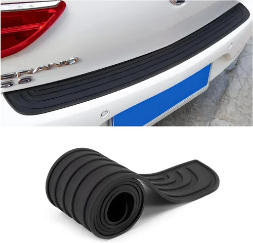 Vista 9 de XINLIYA - Protector de Guardabarros Trasero para Coche, Protector Universal de Goma Resistente a Arañazos y Antideslizante para Puerta del Maletero