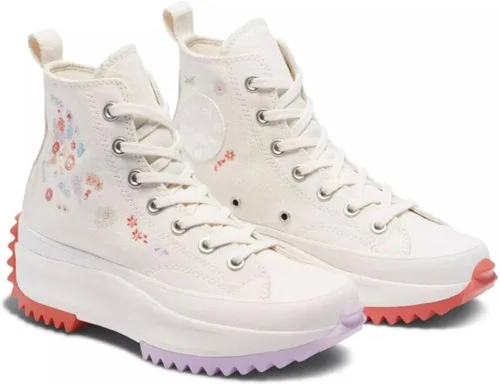 Vista 2 de Converse Run Star Hike - Plataforma bordada floral garceta amatista pálida madder brillante