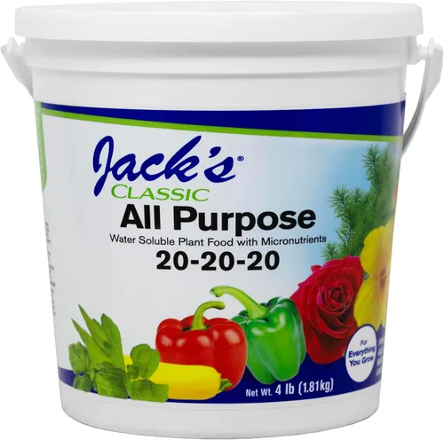 Vista 8 de Jack's Classic 20-20-20 Fertilizante multiuso soluble en agua con micronutrientes para proporcionar crecimiento general en todas las plantas, 1.5