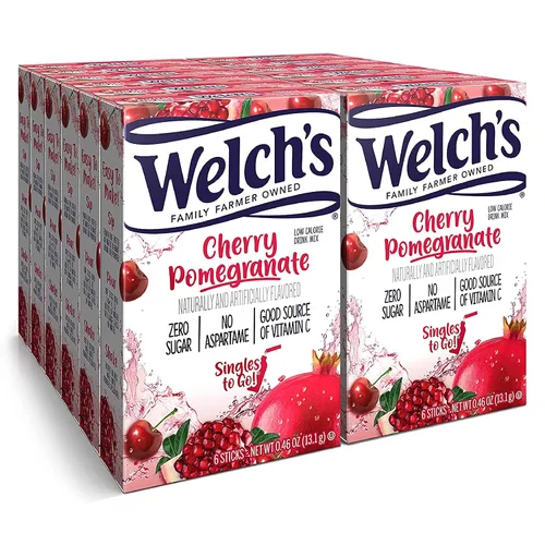 Vista 13 de Welch's Singles To Go! Paquete variado de mezcla de bebida de arándano, paquetes de sabor de agua sin azúcar, sin aspartamo, sin tintes