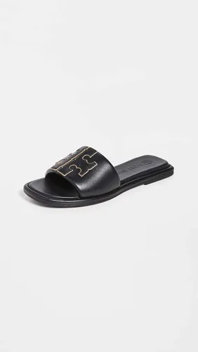 Vista 5 de Tory Burch Sandalias deportivas Double T para mujer, Miele