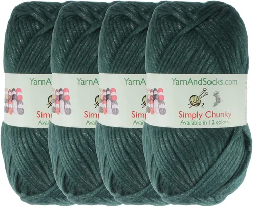 Vista 57 de JubileeYarn Halo Fables Yarn - 100g/Skein Bulky Polyester - North Wind Sun - 2 Skeins