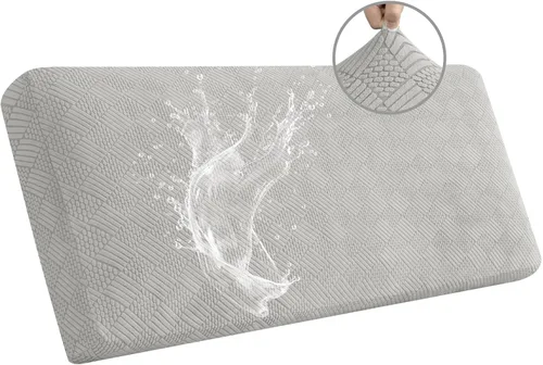 Vista 21 de Easy-Going - Fundas impermeables para cojines de sofá y sofás, funda de asiento de sofá de jacquard elástico de repuesto para perros, mascotas