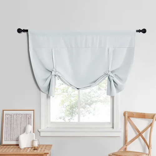 Vista 57 de NICETOWN Cortina Opaca con Aislamiento Térmico – Persiana Enrollable para Ventana de Bebé para Dormitorio/Acción de Gracias