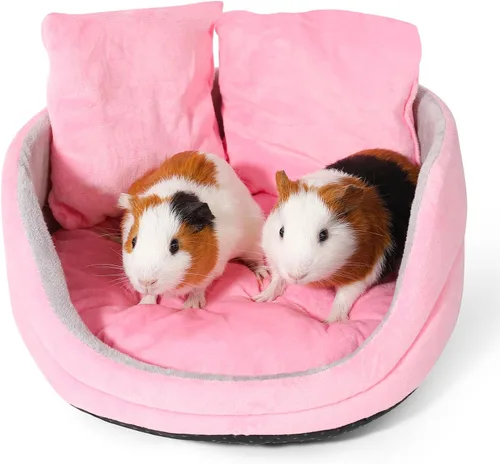Vista 17 de Escondite de conejillo de indias, cama de conejillo de indias, piel de mascota pequeña estilo Halloween, cama ideal para mascotas pequeñas