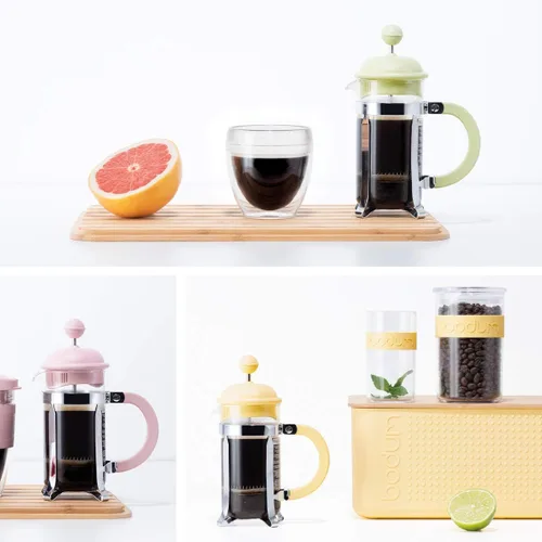 Vista 7 de BODUM Caffettiera - Cafetera de prensa francesa de 3 tazas, color blanco, 0.35 l, 12 oz