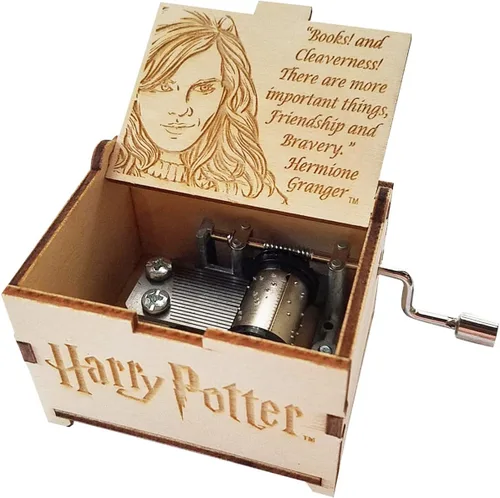 Vista 20 de TheLaser'sEdge Harry Potter Mini caja de música de regalo - Felicidad negra Negro
