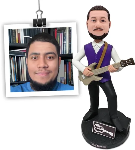 Vista 7 de AlOU AlOU Estatuillas personalizadas de 15 cm Bobbleheads para el Día del Padre, Día de la Madre, Padres, Jefe, Colegas, Familia y Amigos