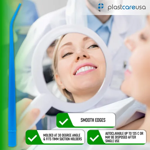 Vista 9 de Puntas de succión para aspirador quirúrgico dental, paquete de 3 tamaños de 100 unidades cada una (1/4 pulgadas y 1/8 pulgadas y 1/16 pulgadas)