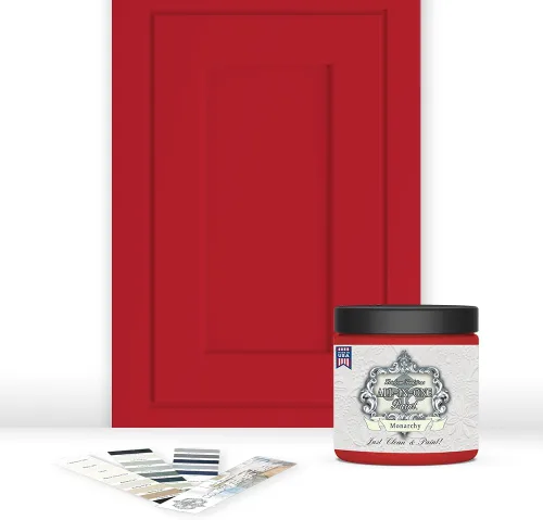 Vista 209 de Pintura TODO EN UNO, Abbey (gris cálido), Muestra de 8oz - Pintura duradera para gabinetes y muebles. Imprimación y capa superior incorporadas,