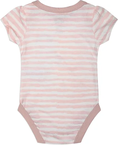 Vista 7 de Disney Paquete de 3 mamelucos para niñas, diseño de princesa o Winnie The Pooh, para recién nacido, rosagris o rosaverdegris o rosabeige