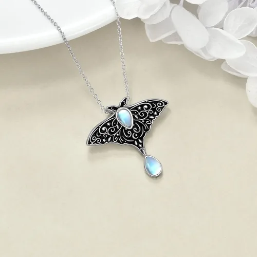 Vista 5 de YAFEINI Pandavacabúhopolillagatodelfínpingüinofénixunicornio collar de plata esterlina amante de los animales regalo para mujeres joyería