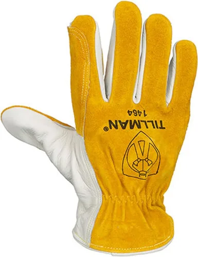 Vista 4 de Tillman 1464 Top Grain - Guantes de cuero vacuno/Split Drivers, talla S