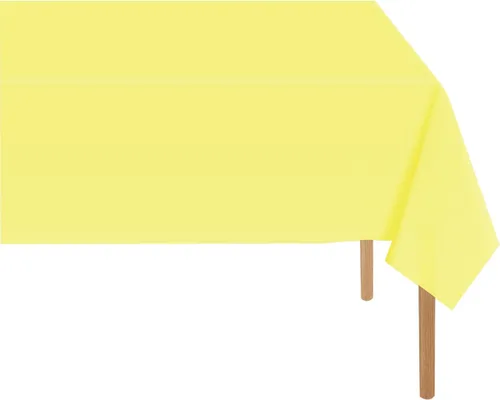 Vista 7 de Mantel de plástico rosa claro (paquete de 2), funda de mesa de comedor de 54 x 108 pulgadas para mesa rectangular, manteles desechables