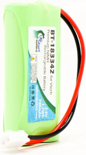 Vista 2 de Paquete de 3 baterías de repuesto para VTech CS6429-4, compatible con batería de teléfono inalámbrico VTech (700 mAh, 2.4 V NI-MH)