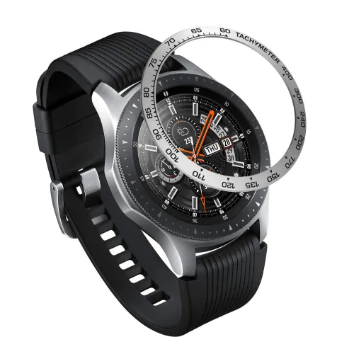 Vista 14 de AISPORTS Bisel Styling Compatible con Samsung Galaxy Watch 1.811 in Bisel Anillo Cubierta Adhesiva Anti Scratch Protección Acero Inoxidable Bisel