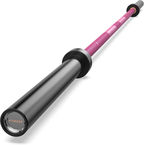 Vista 21 de Olympic Barbell, 4ft, 5ft, 6ft & 7ft Weight Bar, Multiple Options 2-Inch Needle Bearings, Hard Chrome Coating, Knurled Grip, Powerlifting, Bench