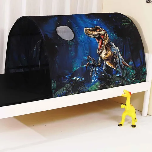 Vista 10 de Tienda de Cama para Niños Camas Individuales - Zoológicos y Coches Tiendas de Juego Maravillosas Niños Niñas Tienda de Juego Interior Ventilada