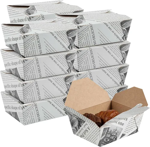 Vista 71 de Restaurantware Bio Tek - Cajas para llevar de 30 onzas, 200 loncheras para llevar, cierre de tabulación, resistentes al calor, desechables, de papel