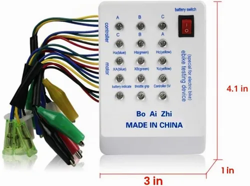 Vista 6 de 24V/36V/48V/60V/72V Electro Car E-Bike Scooter sin escobillas controlador de motor probador