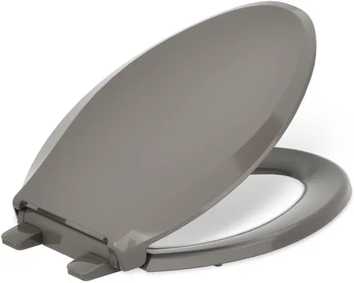 Vista 51 de KOHLER 4639-RL-0 Cachet ReadyLatch Asiento de inodoro redondo con cierre suave, color blanco