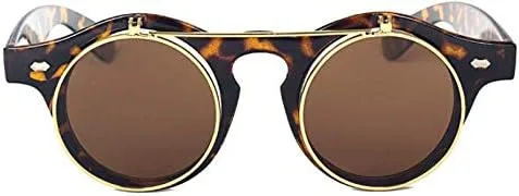 Vista 3 de Kyiduo Retro Steampunk - Gafas de sol circulares