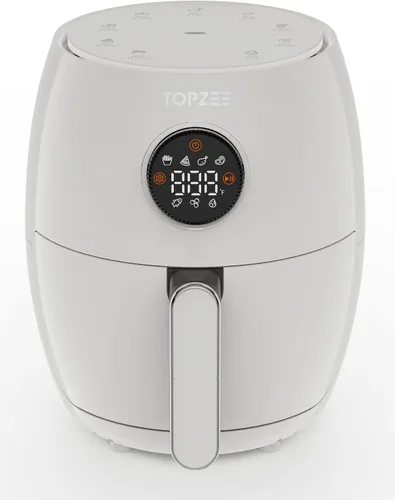 Vista 6 de Freidora de aire pequeña de 2.1 cuartos de galón - Mini freidora de aire digital compacta con 7 ajustes preestablecidos, 98% menos de aceite