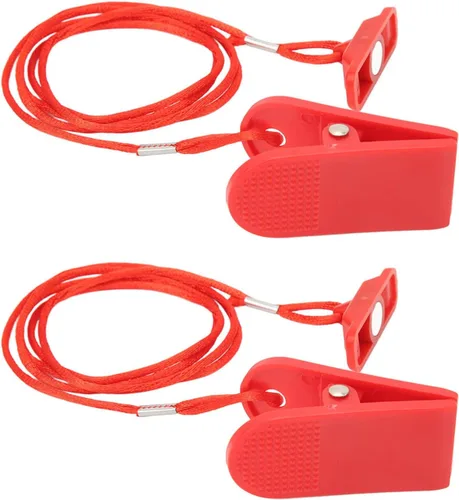 Vista 5 de Yosoo Health Gear Llave de seguridad para cinta de correr, diseño magnético universal, paquete de 2