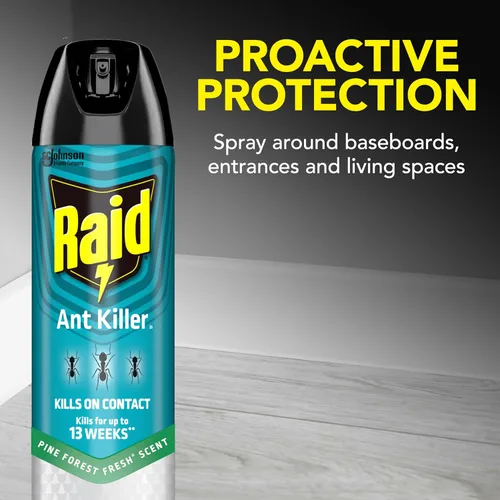 Vista 6 de Raid Ant Killer Spray Kills on Contact Pine Forest Fresh Scent Defense System 17.5 onzas (paquete de 2)