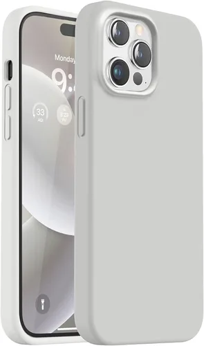 Vista 10 de Vooii Funda compatible con iPhone 13 Pro, silicona líquida a prueba de golpes con forro de microfibra antiarañazos, protección de cámara mejorada