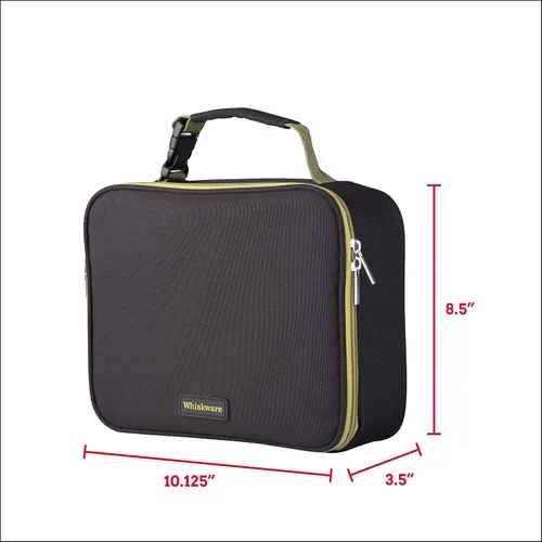 Vista 2 de Whiskware Lonchera térmica suave aislada para el trabajo, viajes y más, coral