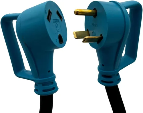 Vista 6 de Cable de extensión RV/EV de 50 pies y 30 amperios para TT-30P a TT-30R