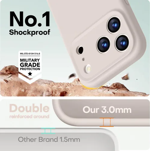 Vista 282 de LOVE 3000 Diseñada para Funda iPhone Air, Silicona Premium [Compatible con Magsafe][Forro de Microfibra Suave Anti-Rayones] Funda Protectora
