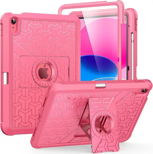 Vista 29 de MoKo Funda para iPad (A16) de 11ª/10ª generación 2025/2022, resistente a prueba de golpes, doble capa protectora de cuerpo completo, protector