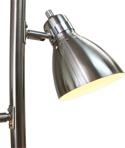 Vista 4 de Simple Designs Home LF2007-BSN lámpara de pie de 3 luces y diseño simple de metal, LF2007-BSN, 60.0watts, 110 volts