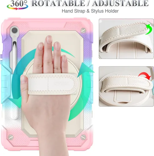 Vista 3 de SEYMAC stock Funda para Samsung Galaxy Tab S10 Lite / S10 FE / S9 FE 5G / S9 Funda para Tableta 10.9''/ 11'' Protectora con Protector de Pantalla
