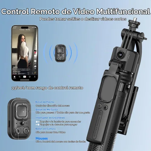 Vista 6 de FOURPILLARS Trípode automático para selfie stick para iPhone y Android