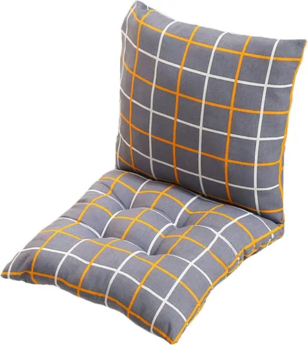 Vista 28 de Cojín para silla de respaldo alto, cojines y cojines de silla de alta calidad, cojín de respaldo y asiento con lazos para patio, jardín, oficina
