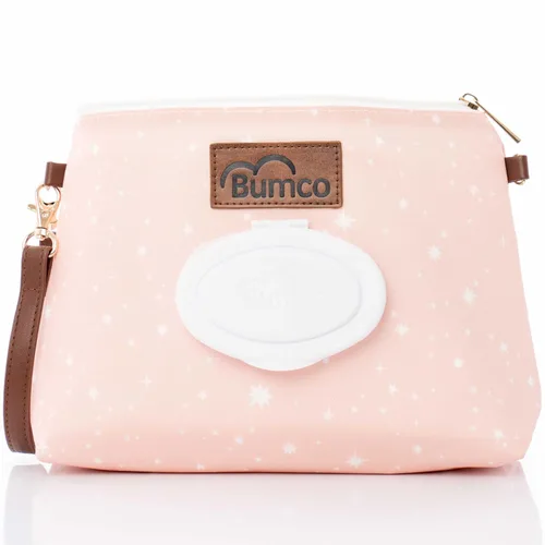 Vista 10 de Bumco - Bolsa de mano para pañales – Dispensador de toallitas portátil y soporte para pañales, estuche hermético de viaje para toallitas para bebés
