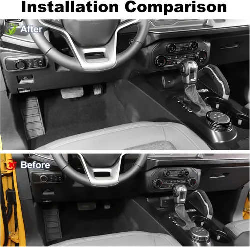 Vista 2 de JWWY Pomo para interruptor de faros delanteros de aire acondicionado, tracción 4WD, cubierta de perilla para interruptor de engranajes para Ford