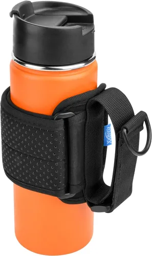 Vista 9 de Xxerciz Soporte para botella de agua con correa ajustable para el hombro, universal para botella para caminar, senderismo, camping